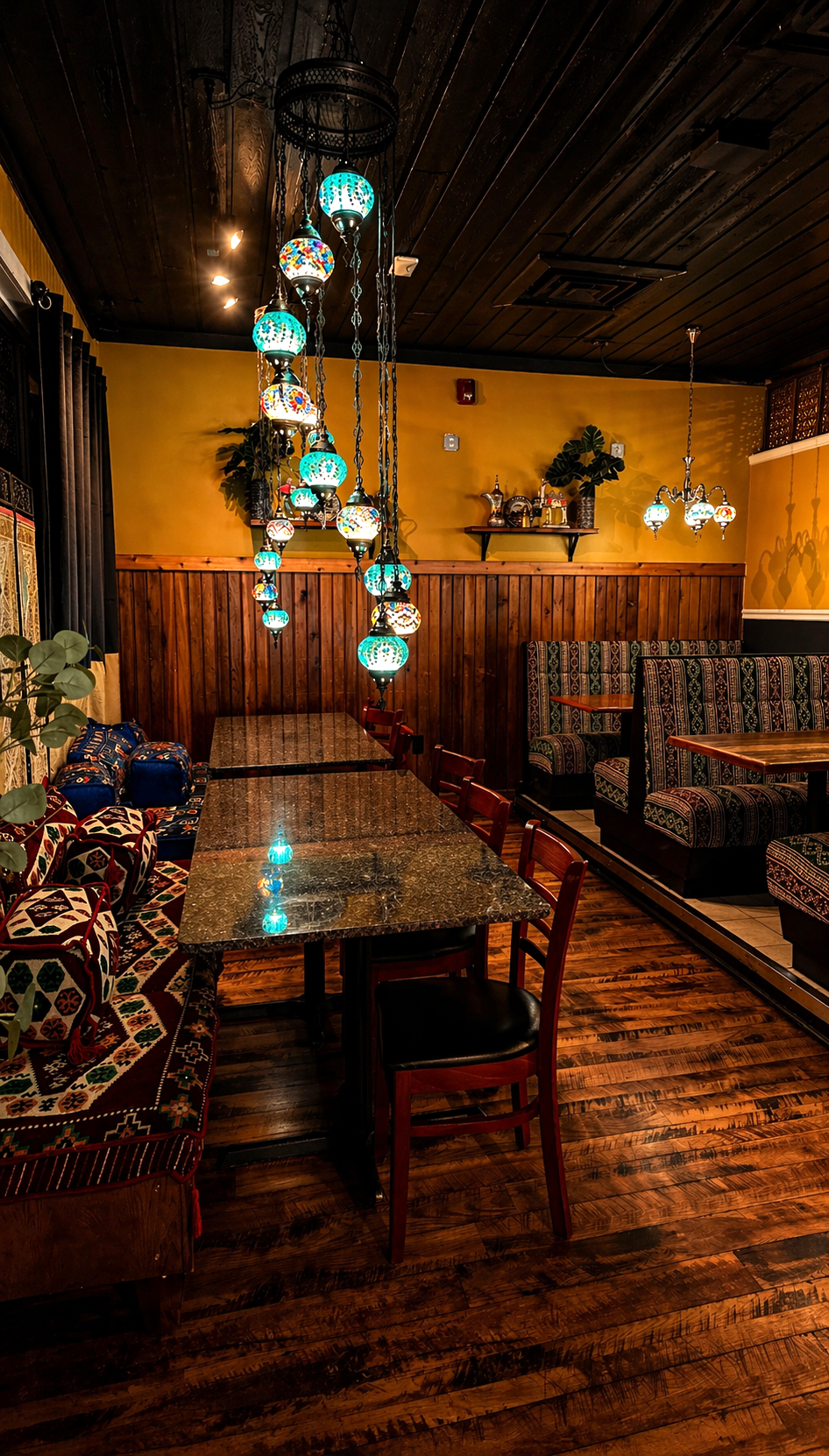 Interior of Marrakesh restaurant entry