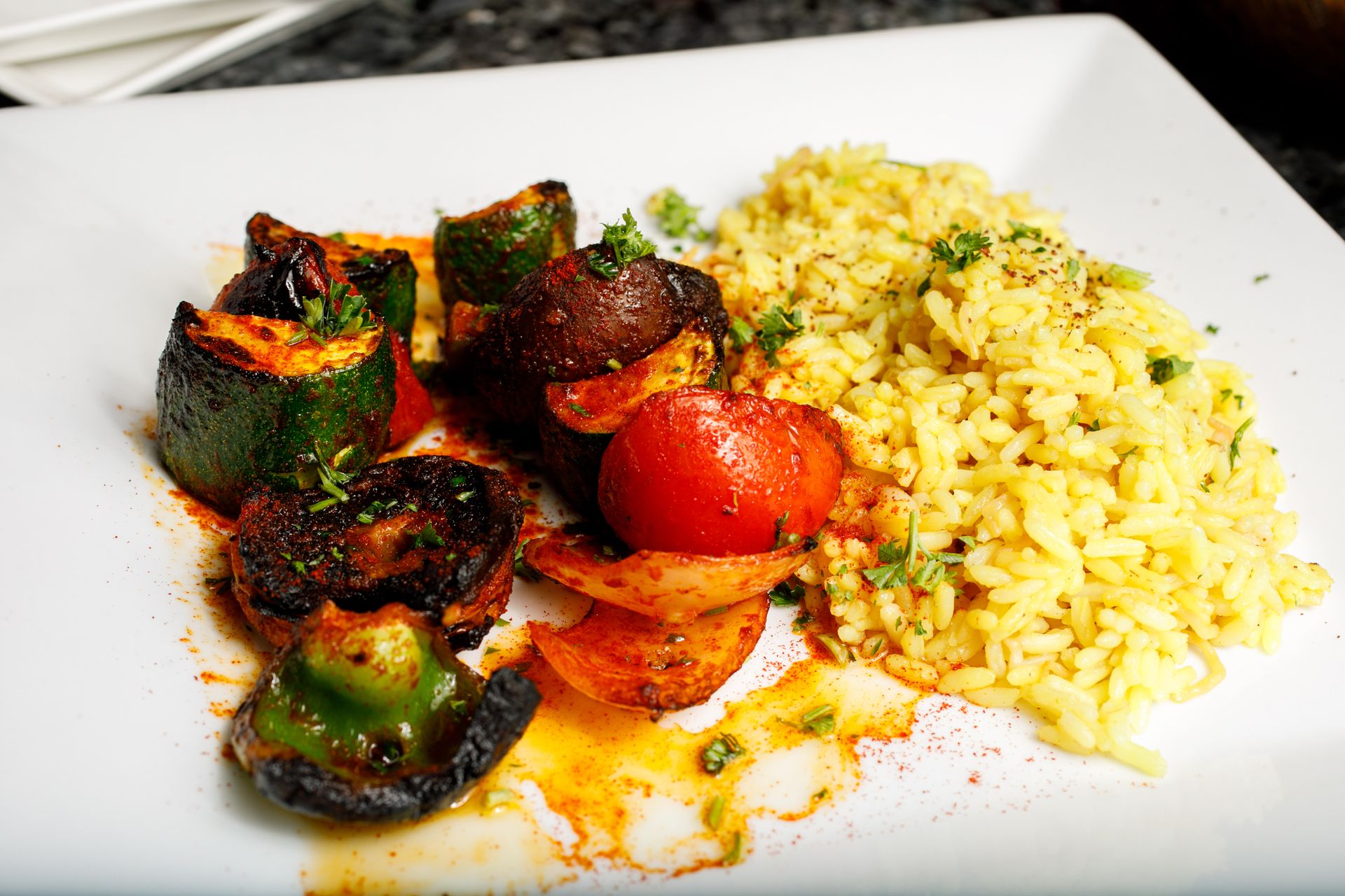 Roasted chicken and rice